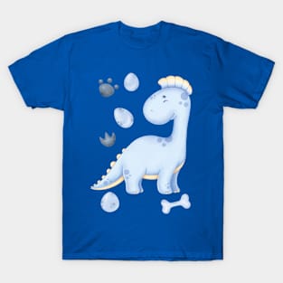 baby dinosaur blue 2 T-Shirt